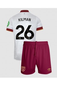 West Ham United Max Kilman #26 Babyklær Tredje Fotballdrakt til barn 2024-25 Korte ermer (+ Korte bukser)